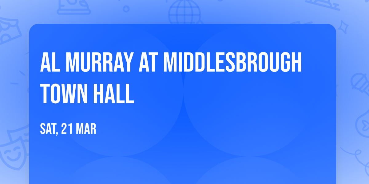 Al Murray at Middlesbrough Town Hall