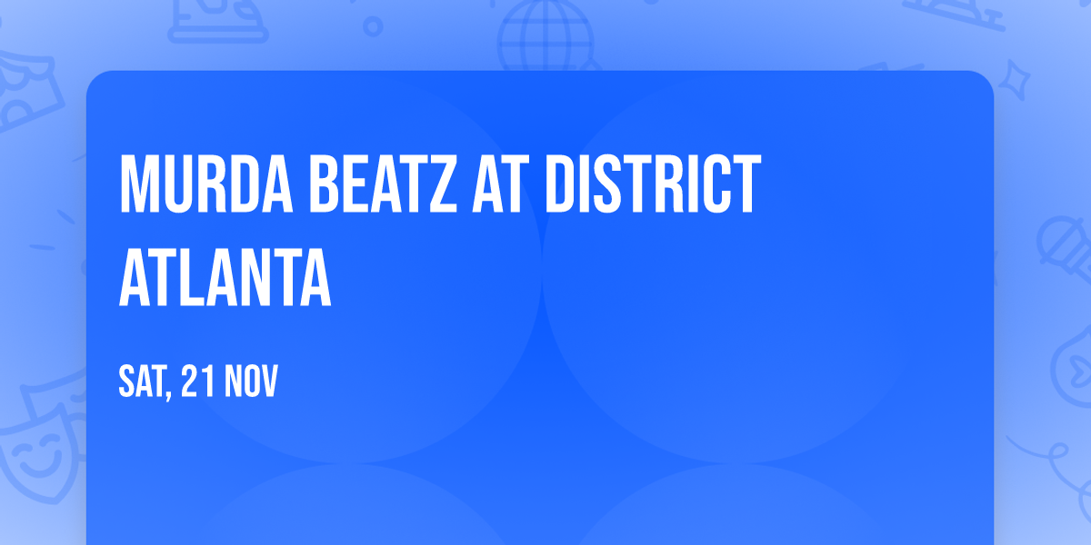 Murda Beatz at District Atlanta