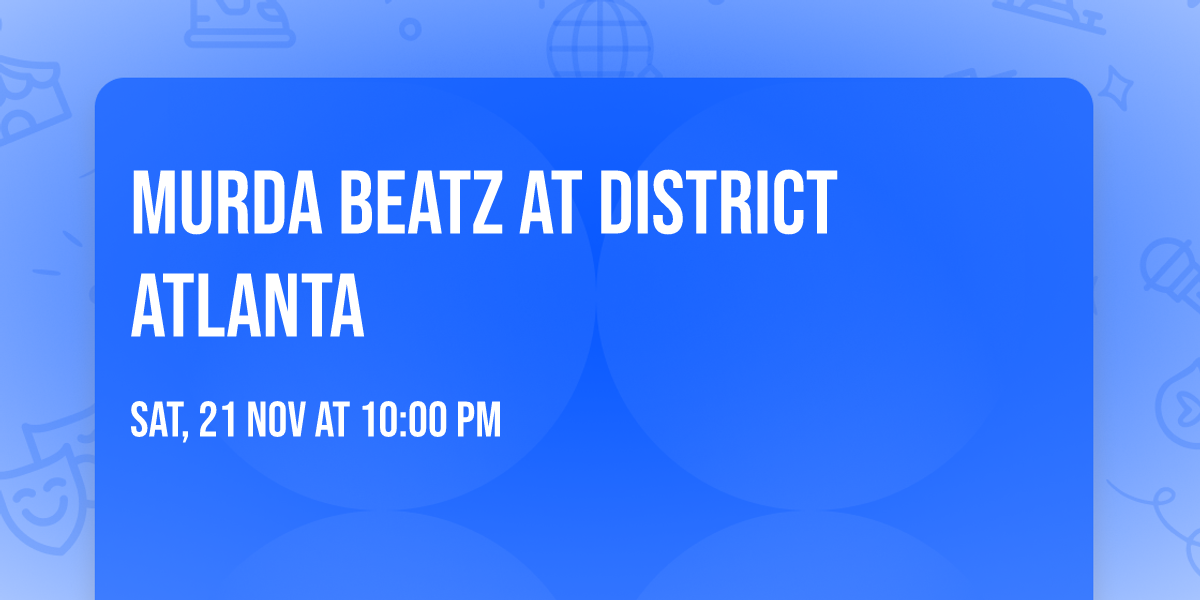 Murda Beatz at District Atlanta