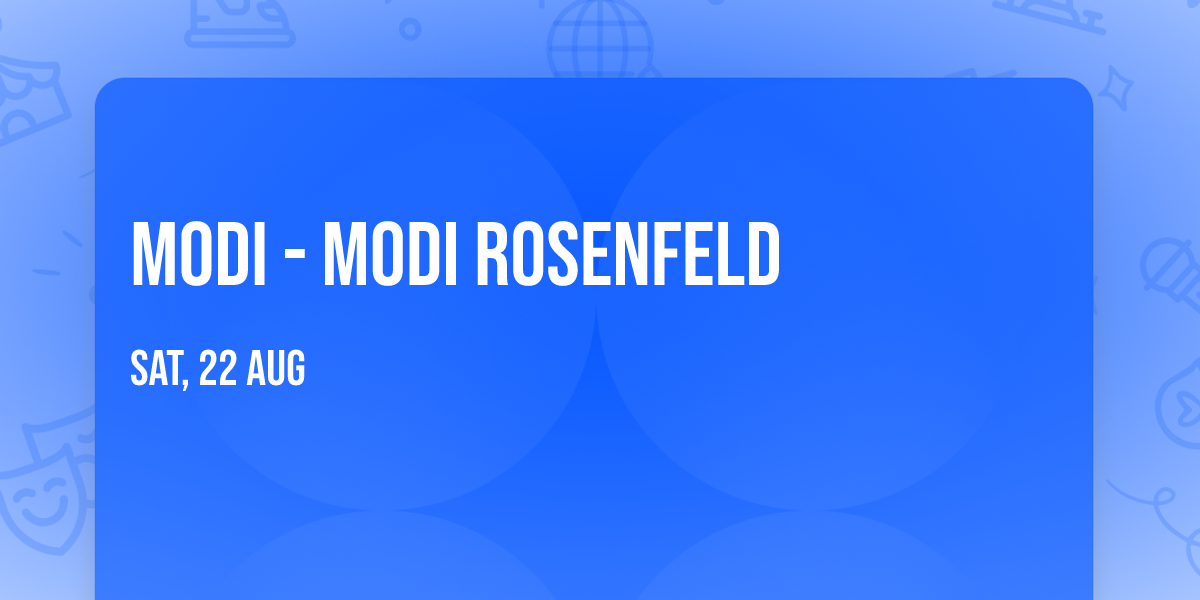Modi - Modi Rosenfeld