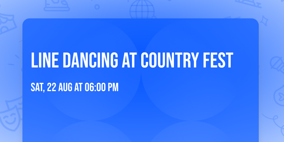 Line Dancing at Country Fest