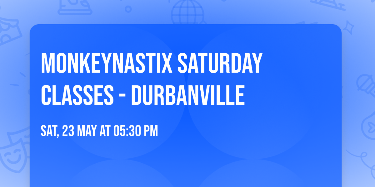 Monkeynastix Saturday Classes - Durbanville 