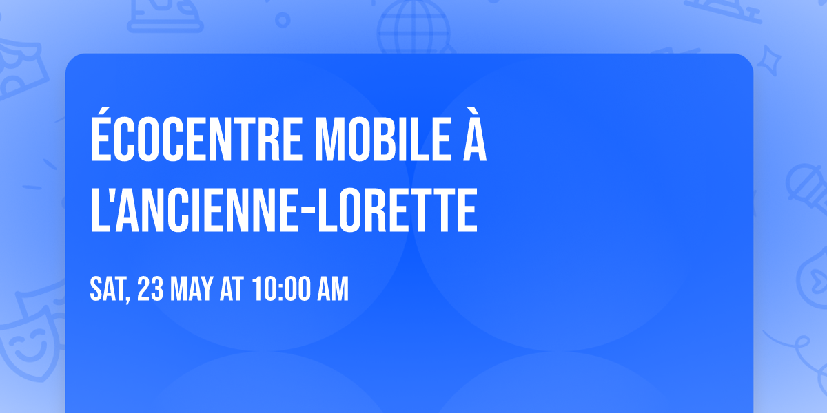 \u00c9cocentre mobile \u00e0 L'Ancienne-Lorette