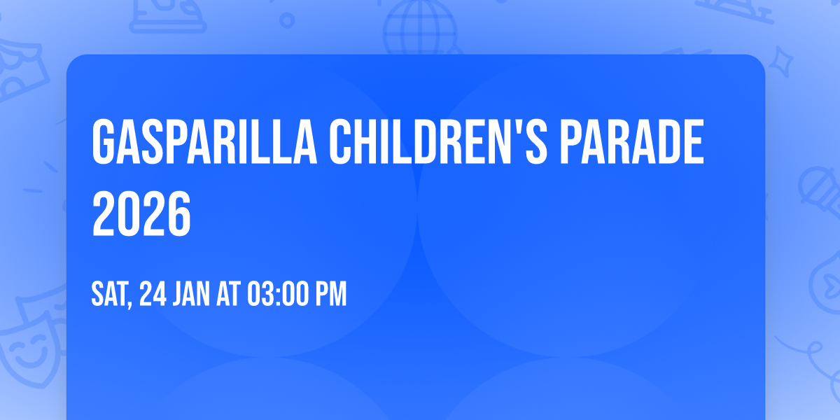 Gasparilla Children's Parade 2026