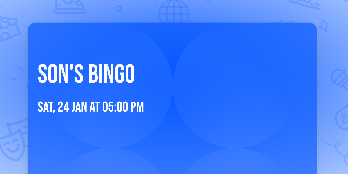 Son's Bingo
