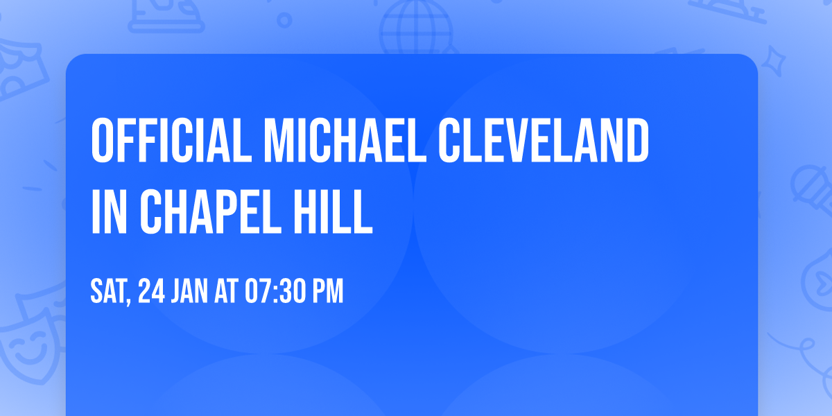 Official Michael Cleveland in Chapel Hill