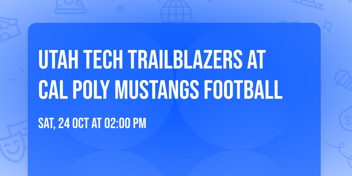 Utah Tech Trailblazers at Cal Poly Mustangs Football