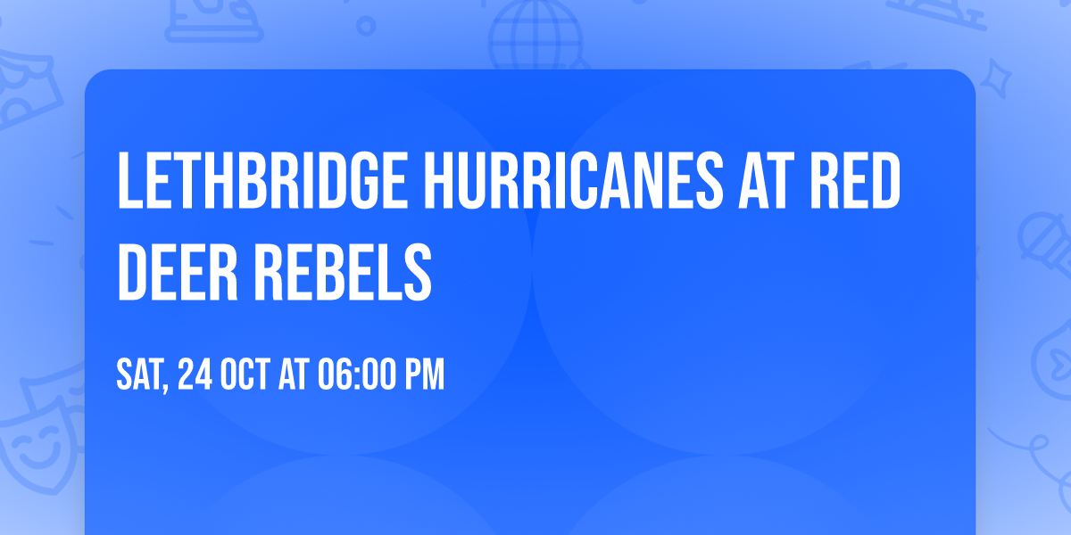 Lethbridge Hurricanes at Red Deer Rebels