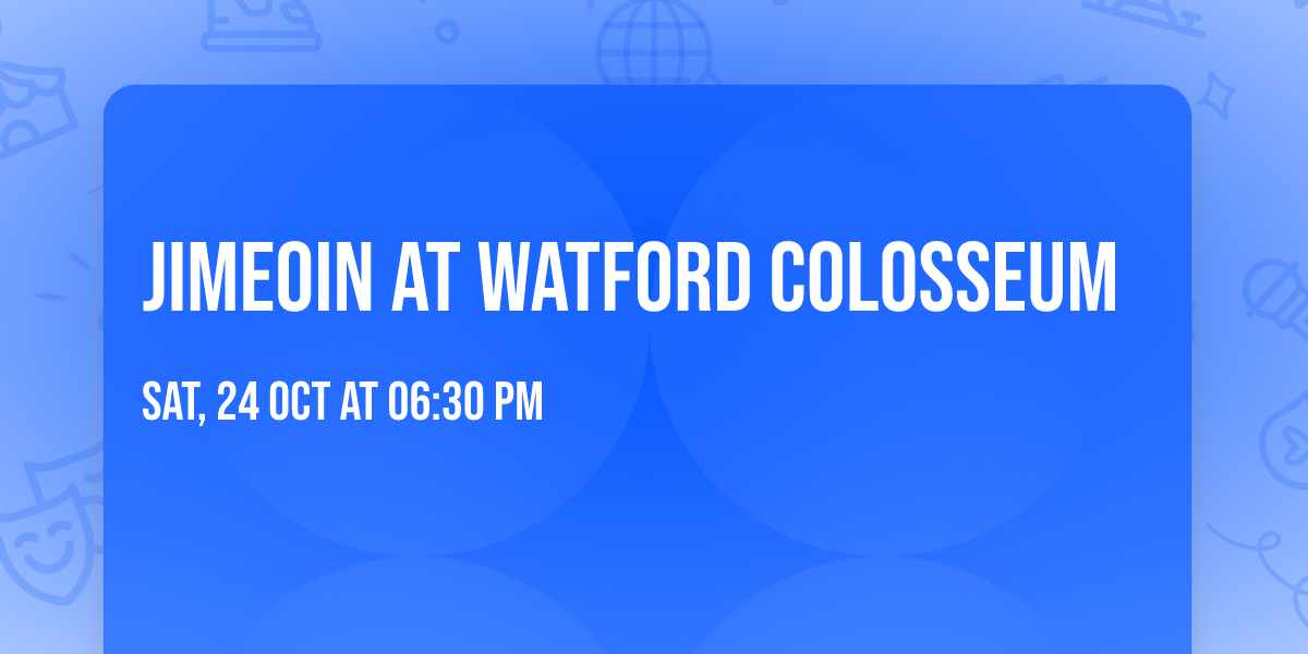 Jimeoin at Watford Colosseum