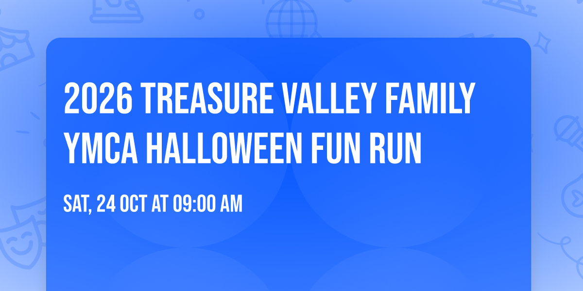 2026 Treasure Valley Family YMCA Halloween Fun Run