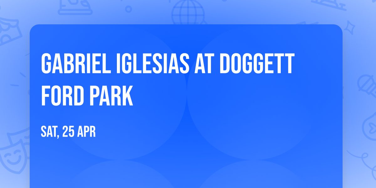 Gabriel Iglesias at Doggett Ford Park
