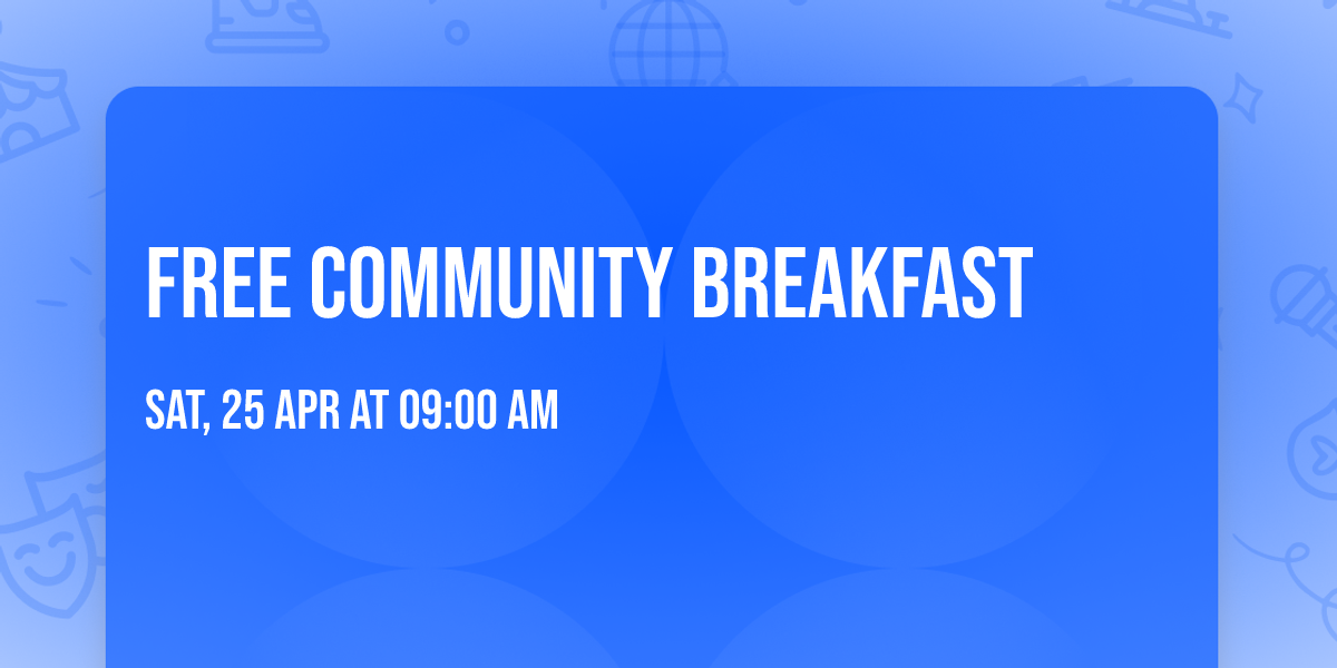 Free Community Breakfast