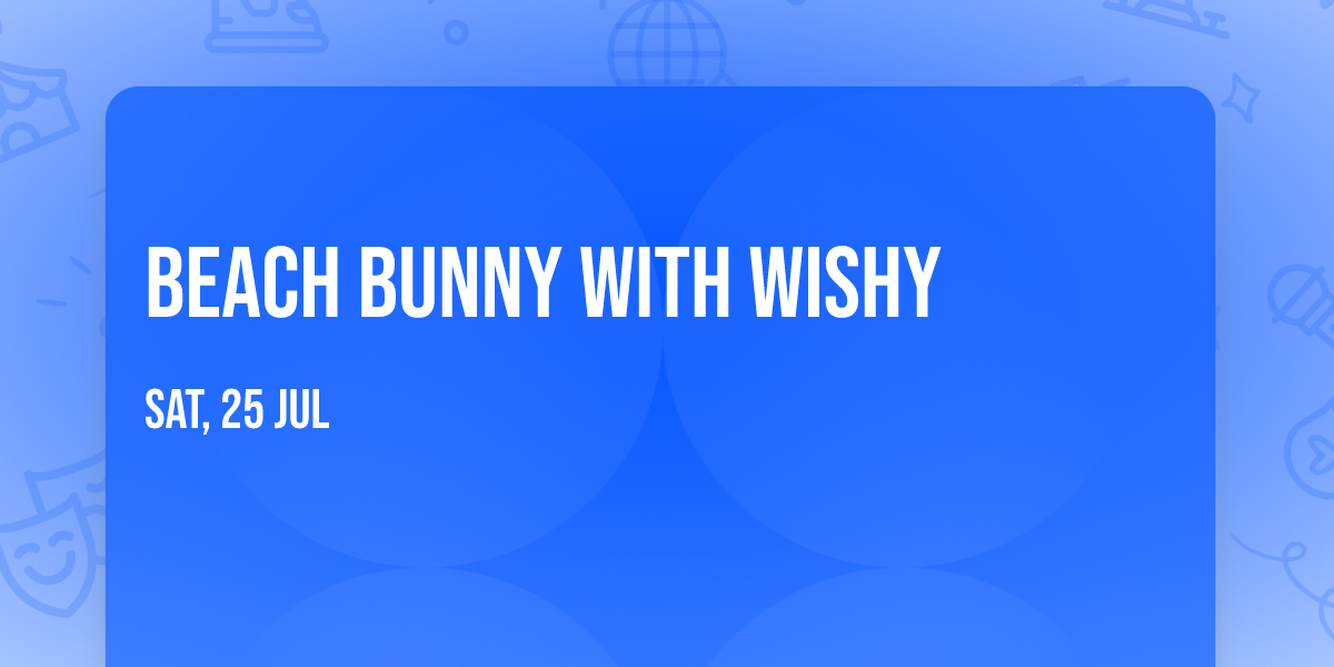 Beach Bunny with Wishy