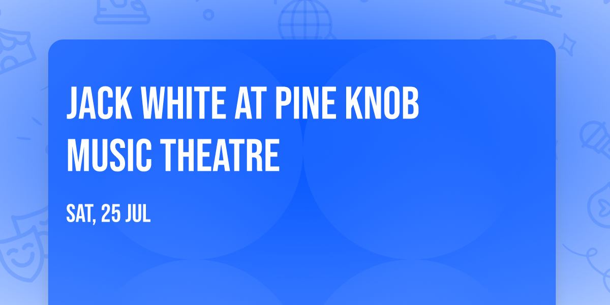 Jack White at Pine Knob Music Theatre
