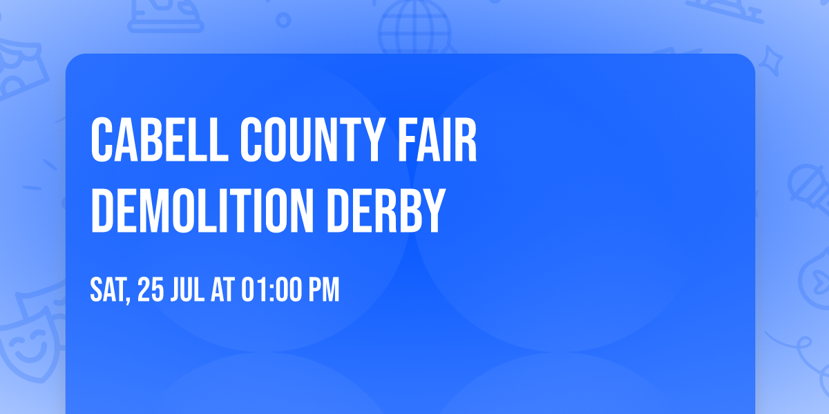 Cabell County Fair Demolition Derby