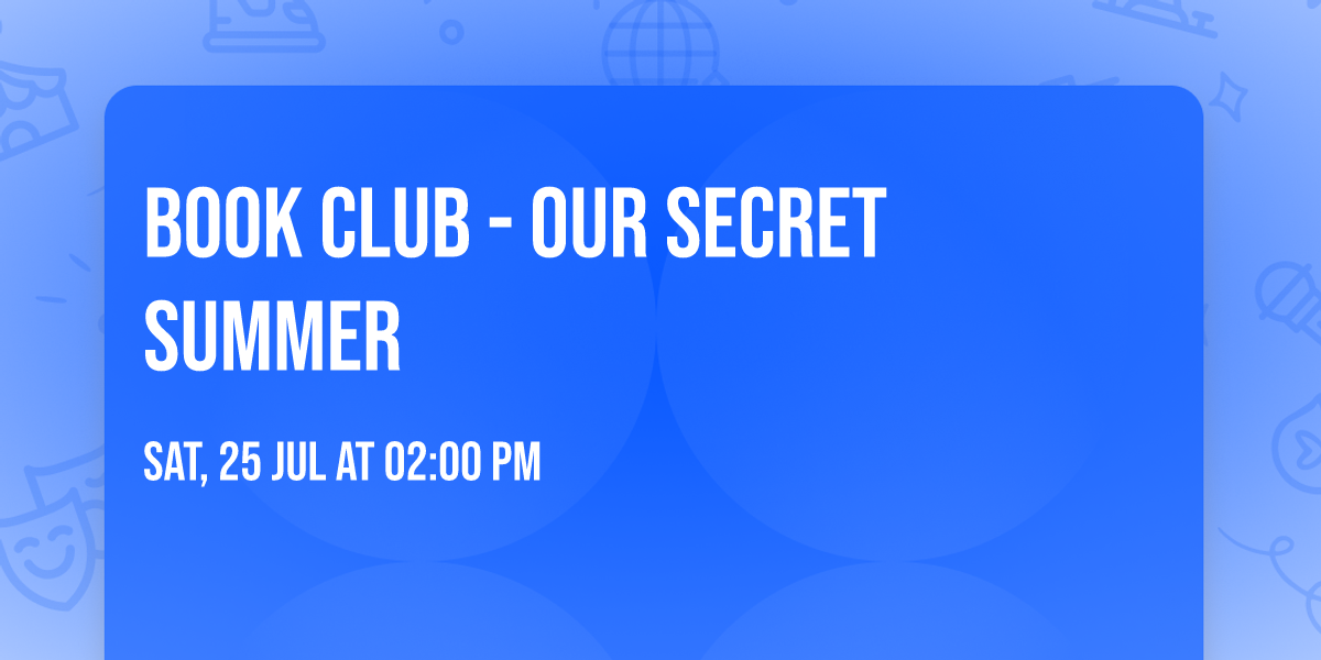 Book club - Our Secret Summer