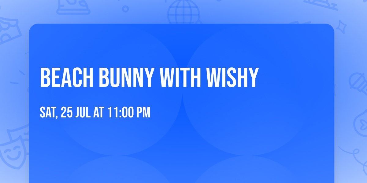 Beach Bunny with Wishy