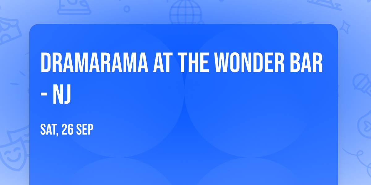 Dramarama at The Wonder Bar - NJ