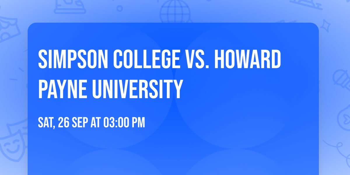 Simpson College vs. Howard Payne University