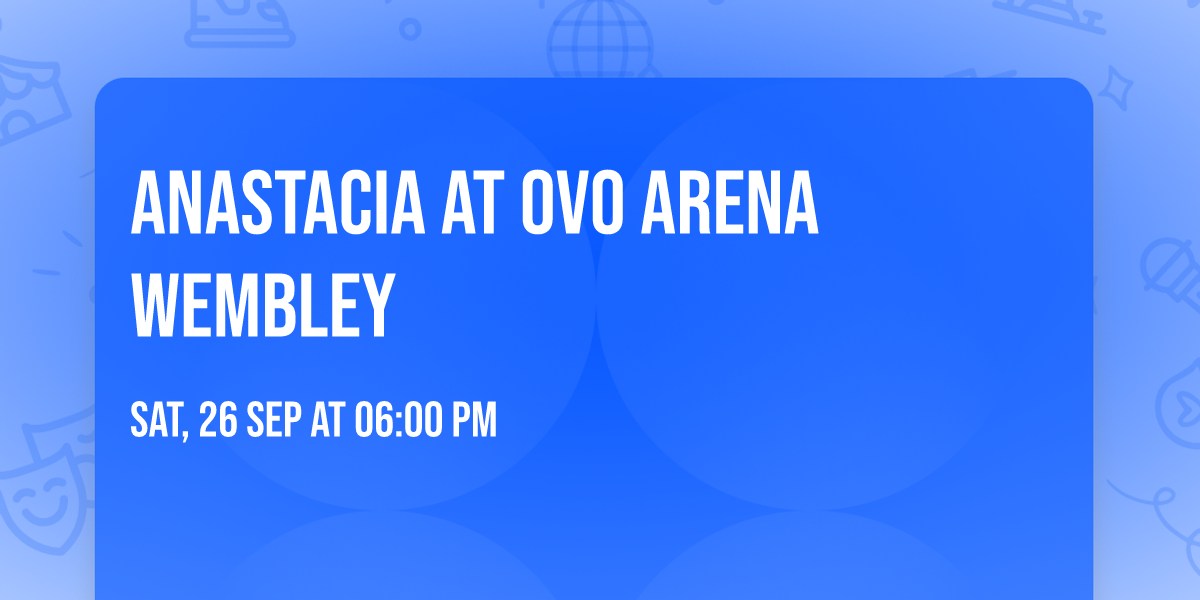 Anastacia at OVO Arena Wembley