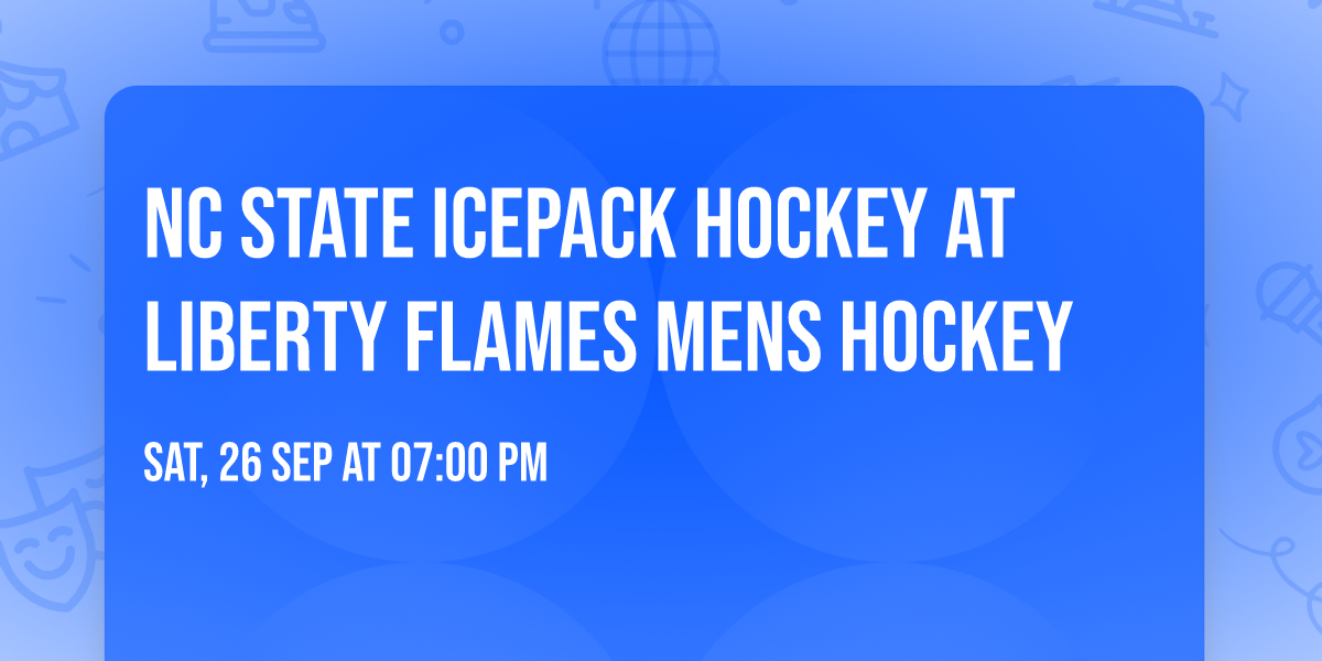 NC State IcePack Hockey at Liberty Flames Mens Hockey