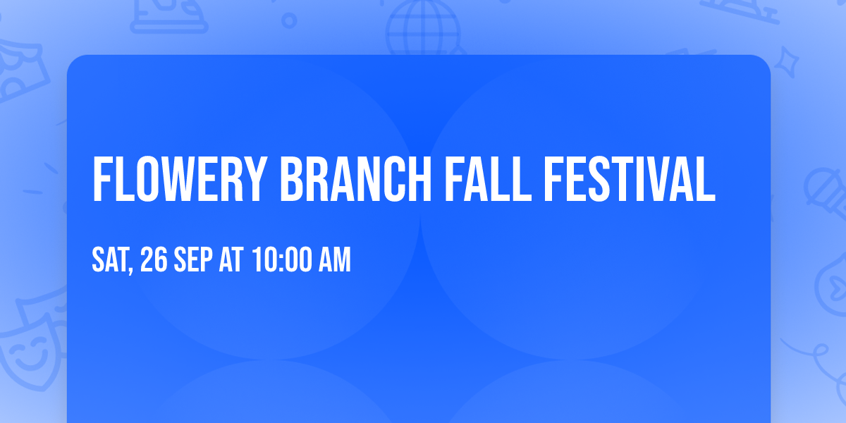 Flowery Branch Fall Festival