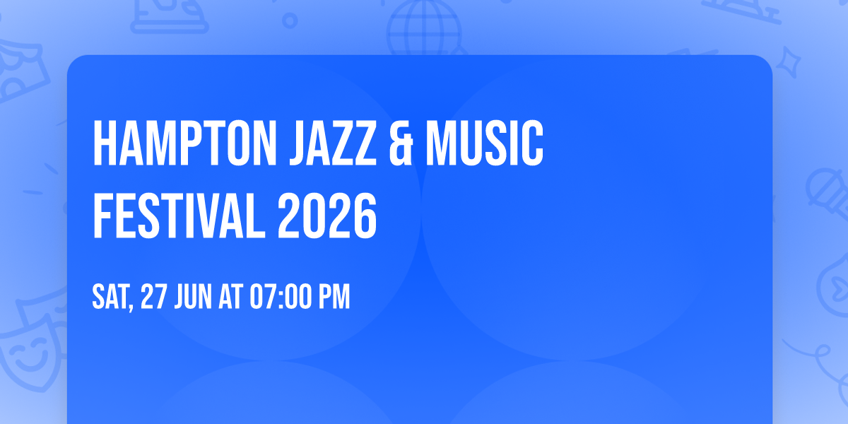 Hampton Jazz & Music Festival 2026