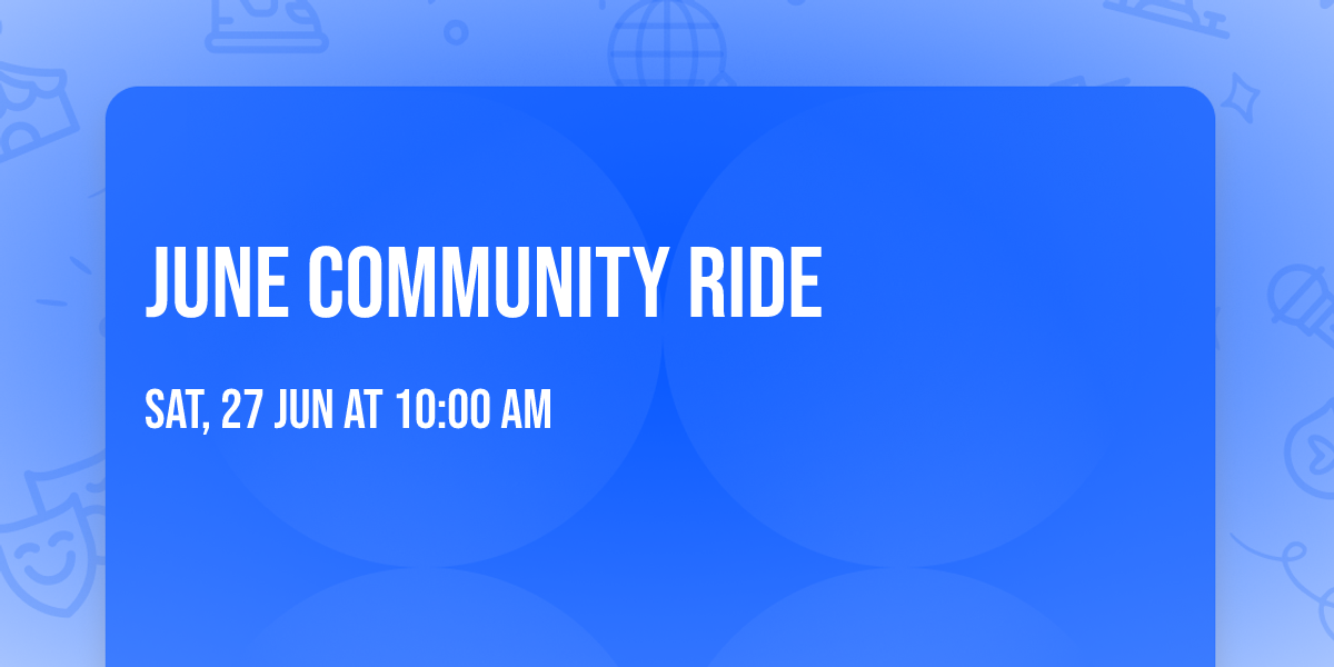 June Community Ride