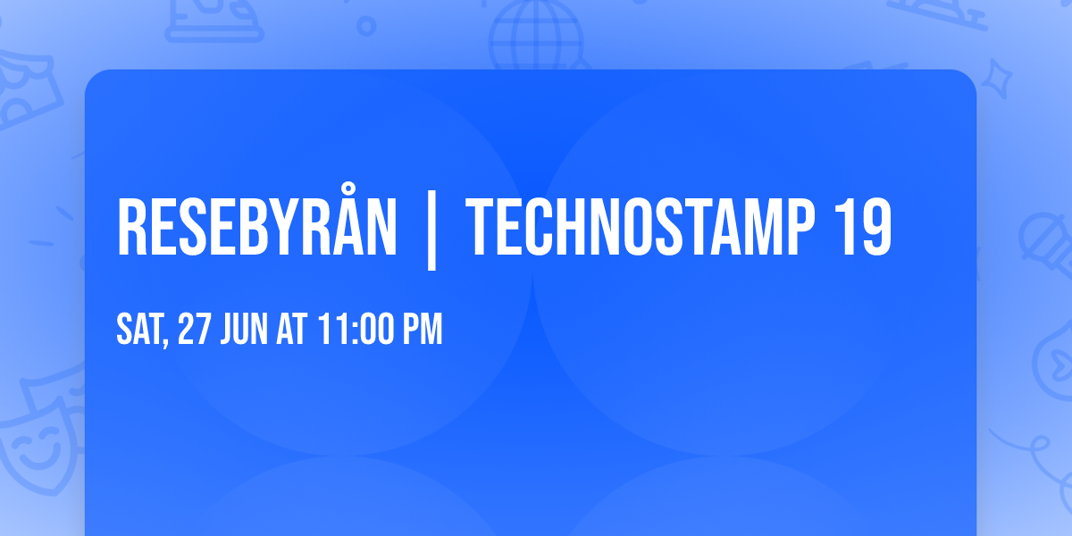 Resebyr\u00e5n | Technostamp 19