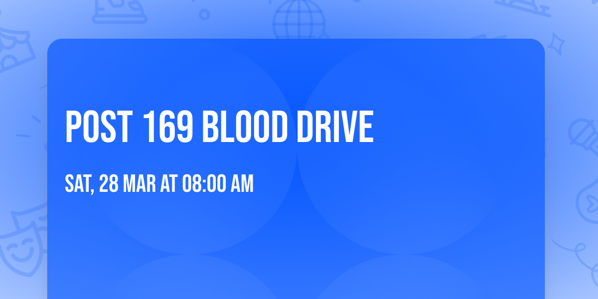 Post 169 Blood Drive