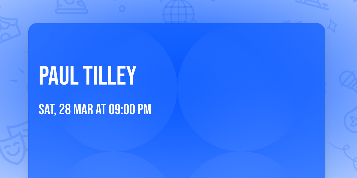 \ud83c\udfb8Paul Tilley\ud83c\udfb8