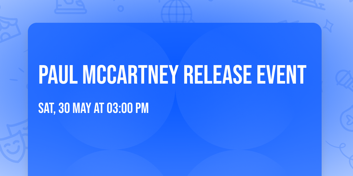 Paul McCartney Release Event