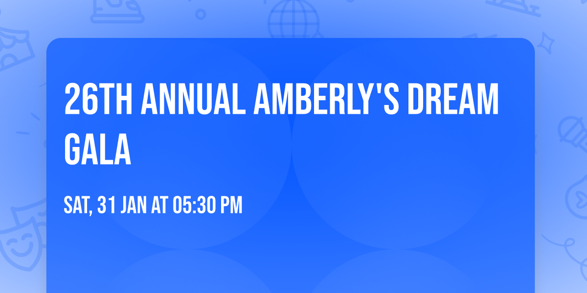 26th Annual Amberly's Dream Gala