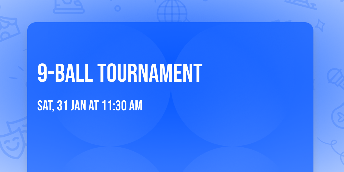 9-Ball Tournament