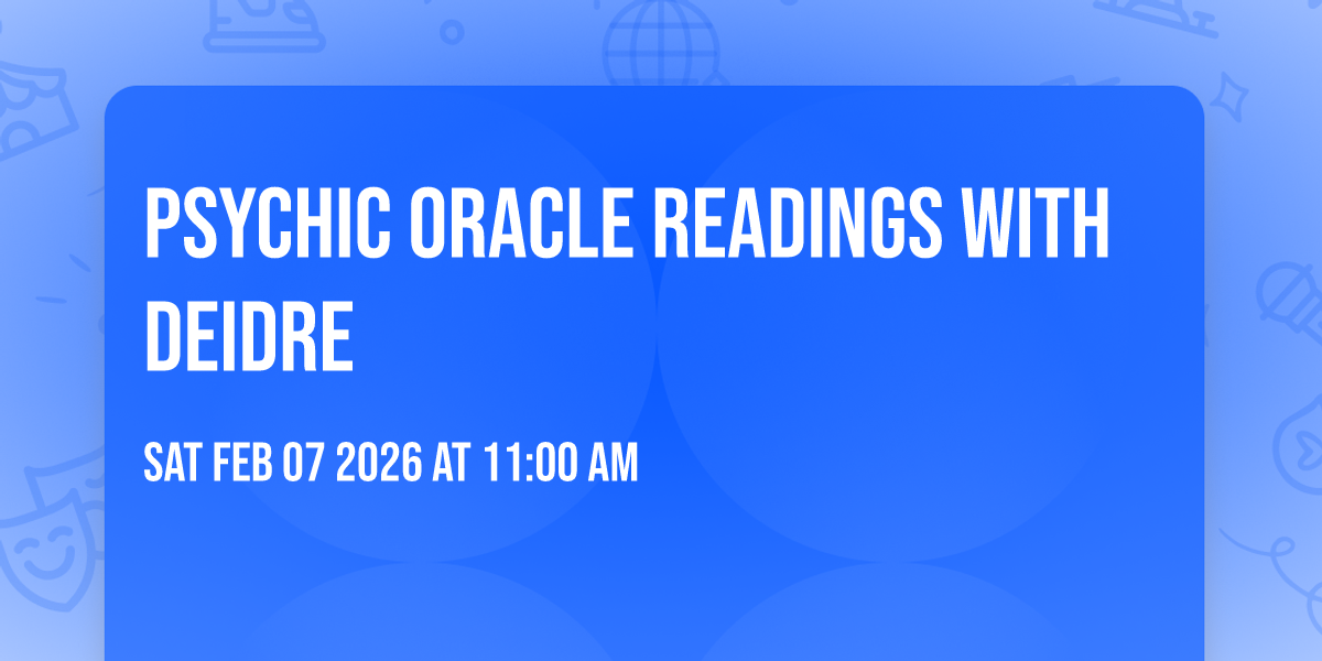 Psychic Oracle Readings with Deidre