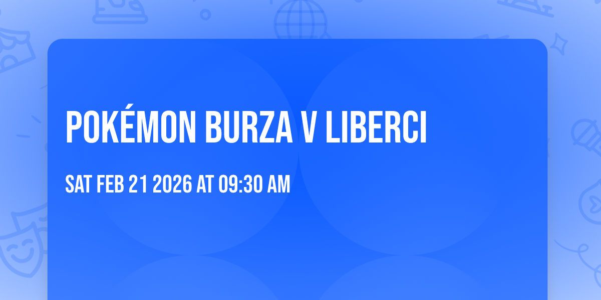 POKÉMON BURZA v Liberci ☕🔥