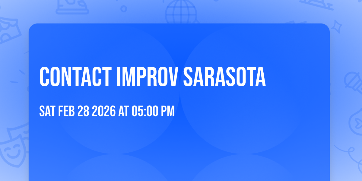 Contact improv Sarasota 