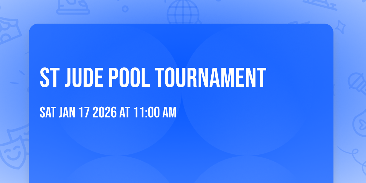 St Jude Pool Tournament