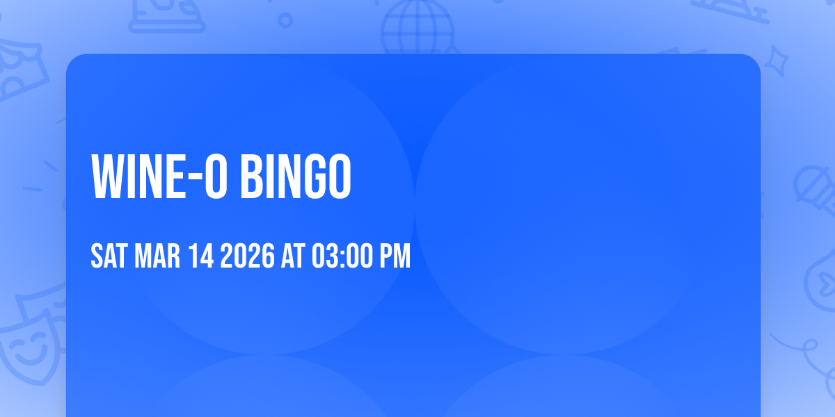 Wine-O Bingo 