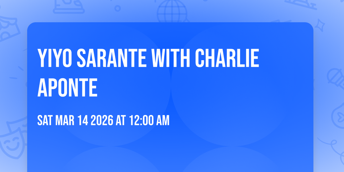 Yiyo Sarante with Charlie Aponte