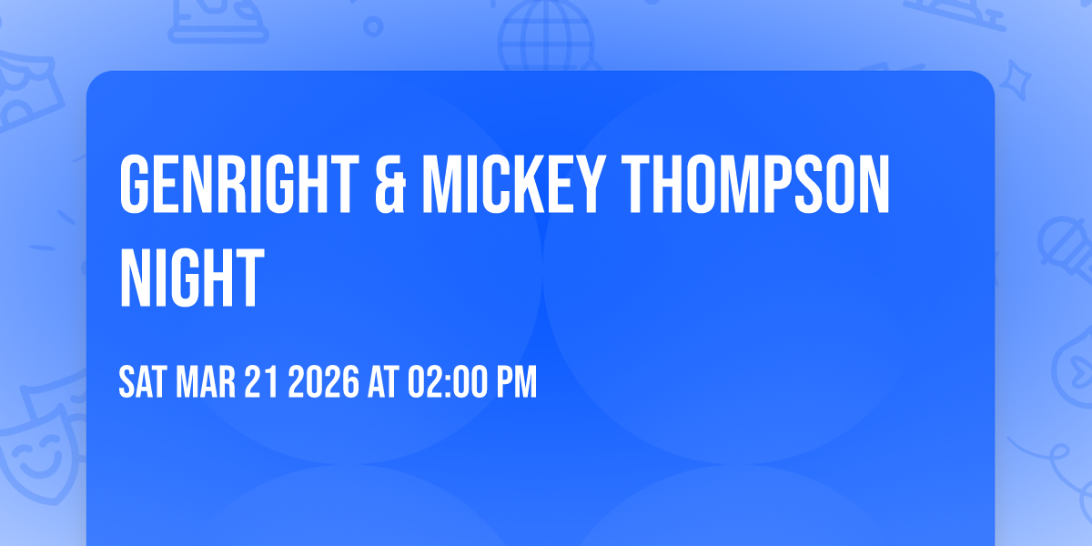 Genright & Mickey Thompson night 