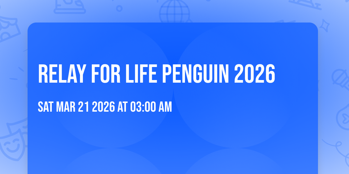  Relay For Life Penguin 2026