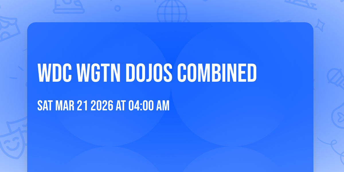 WDC wgtn dojos combined