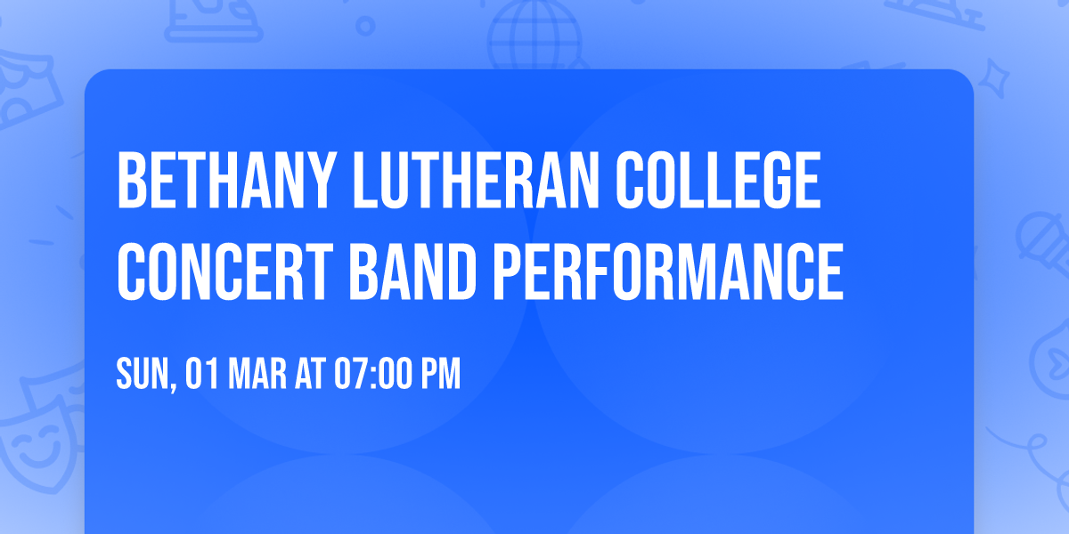 Bethany Lutheran College Concert Band Performance