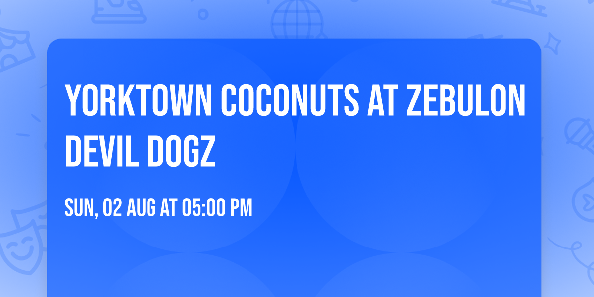 Yorktown Coconuts at Zebulon Devil Dogz