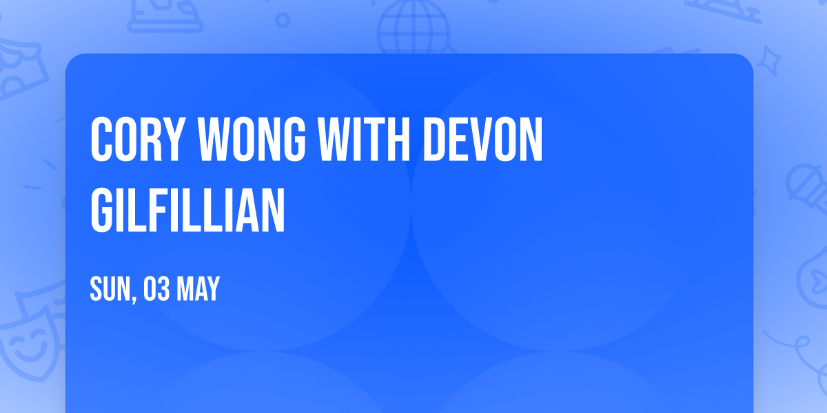 Cory Wong with Devon Gilfillian