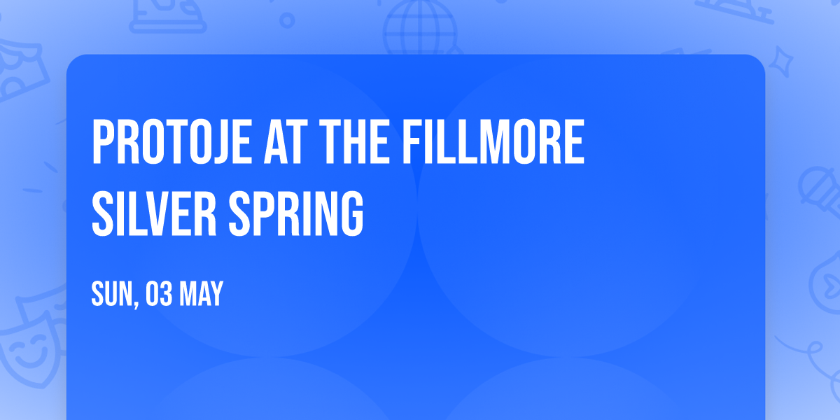 Protoje at The Fillmore Silver Spring