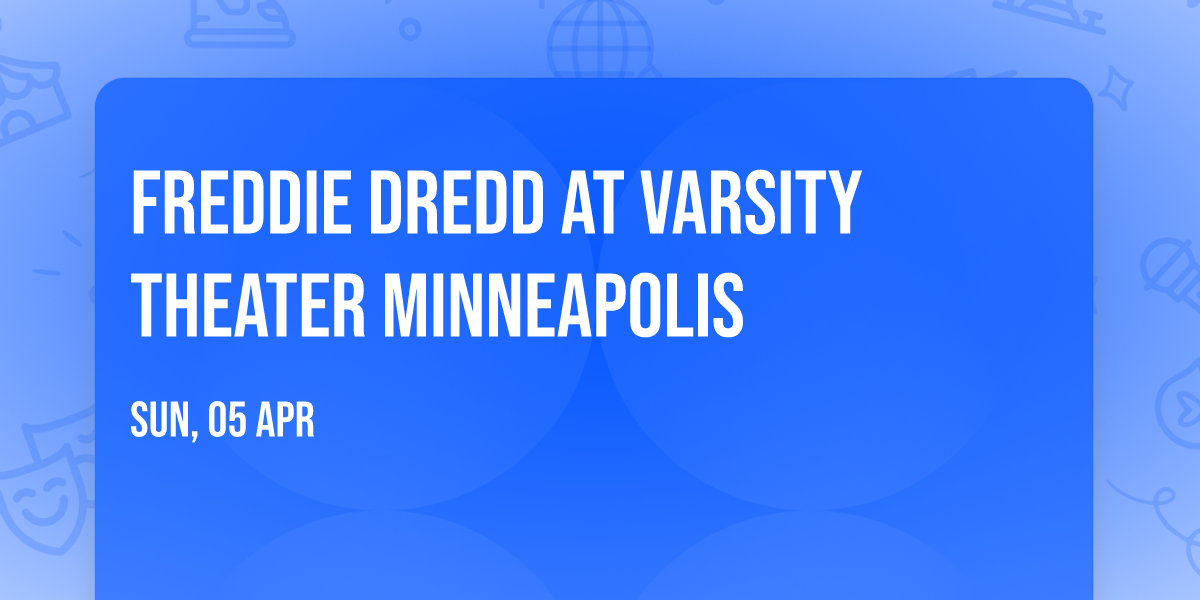 Freddie Dredd at Varsity Theater Minneapolis