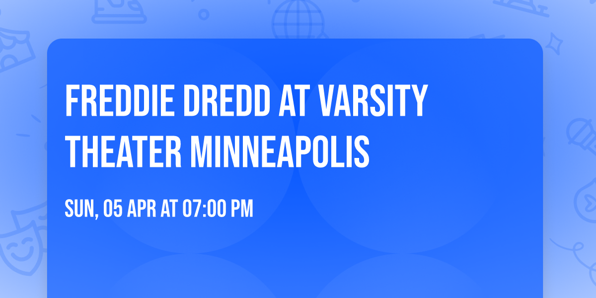 Freddie Dredd at Varsity Theater Minneapolis