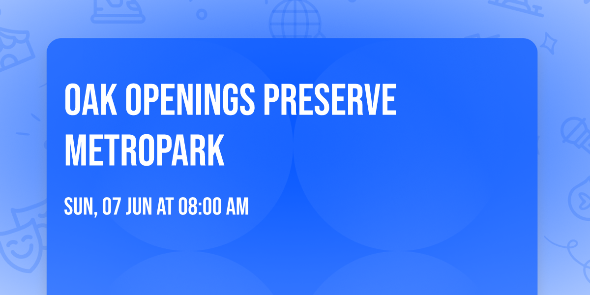 Oak Openings Preserve Metropark